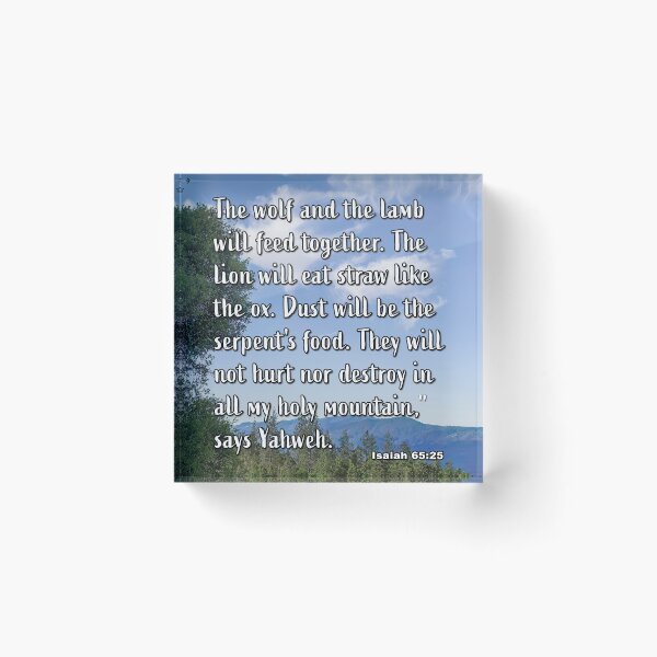 Item preview, Isaiah 65:25 Napa Valley Landscape photograph designed and sold by InsprtnlArtbyDP.
