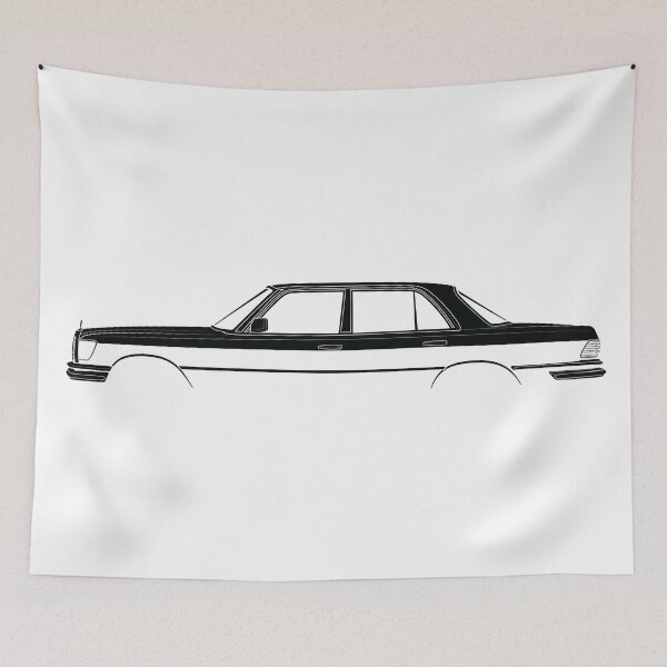 Item preview, 280 SE (W116) (Black) designed and sold by Car Silhouettes.