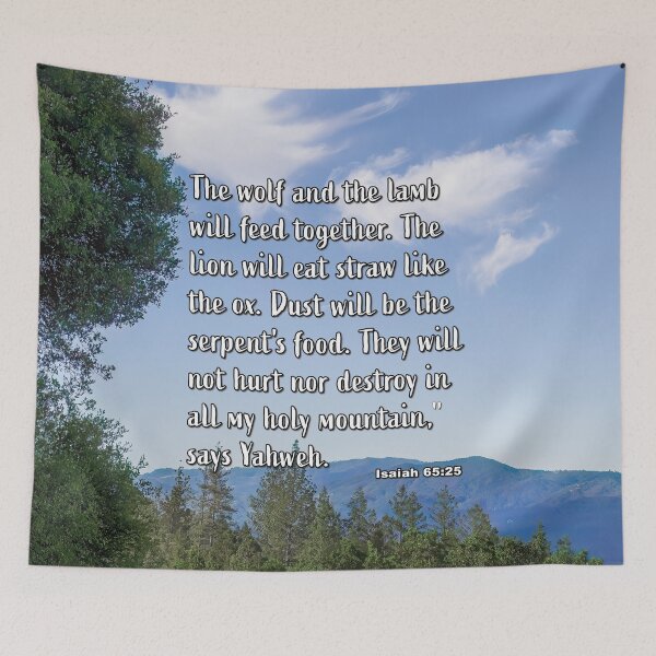Item preview, Isaiah 65:25 Napa Valley Landscape photograph designed and sold by InsprtnlArtbyDP.