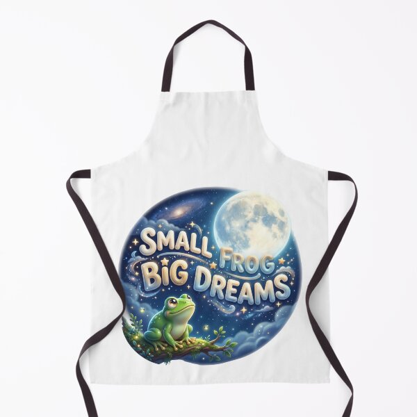 Item preview, Small Frog Big Dreams Night Sky Cottagecore Art designed and sold by pradeepvisuals.
