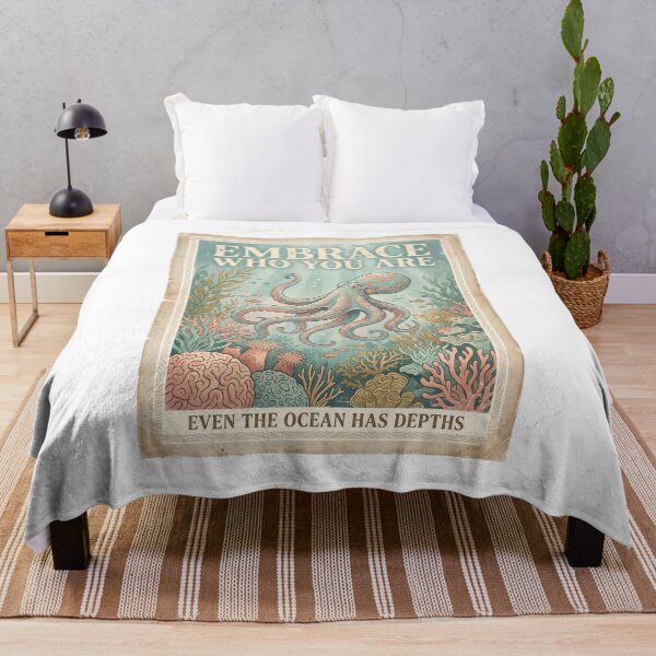 Item preview, Embrace Who You Are – Ocean Therapy Poster Design designed and sold by Sea Gem.