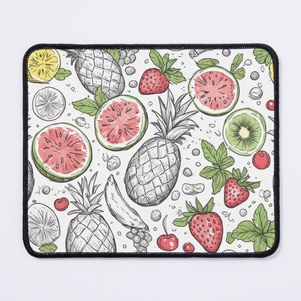 Item preview, Tropical Fruit Seamless Pattern Sliced Watermelon and Pineapple Art designed and sold by dcohea.