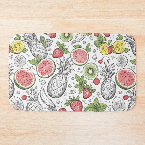 Item preview, Tropical Fruit Seamless Pattern Sliced Watermelon and Pineapple Art designed and sold by dcohea.