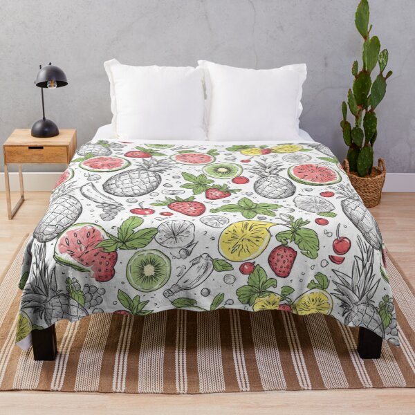 Item preview, Tropical Fruit Seamless Pattern Sliced Watermelon and Pineapple Art designed and sold by dcohea.