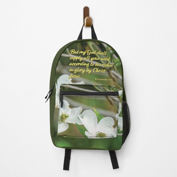 Item preview, Philippians 4:19 My God will supply - Dogwood flowers photograph designed and sold by InsprtnlArtbyDP.