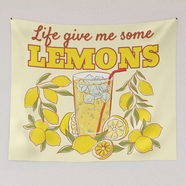 Item preview, Life Give Me Some Lemons Fresh Lemonade Art designed and sold by SilverSeaBKK.