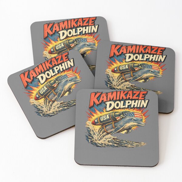 Item preview, Kamikaze Dolphin Retro Comic Military Dolphin Lovers Graphic Tank Top designed and sold by KristineLi.