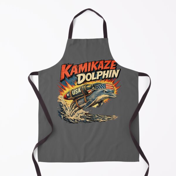 Item preview, Kamikaze Dolphin Retro Comic Military Dolphin Lovers Graphic Tank Top designed and sold by KristineLi.