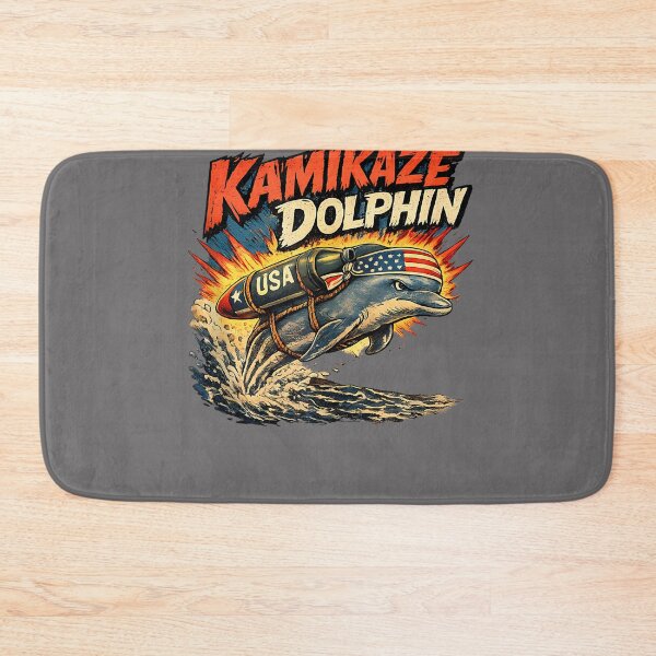 Item preview, Kamikaze Dolphin Retro Comic Military Dolphin Lovers Graphic Tank Top designed and sold by KristineLi.