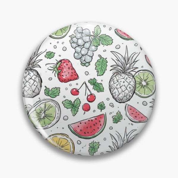 Item preview, Tropical Fruit Seamless Pattern Sliced Watermelon and Pineapple Art designed and sold by dcohea.