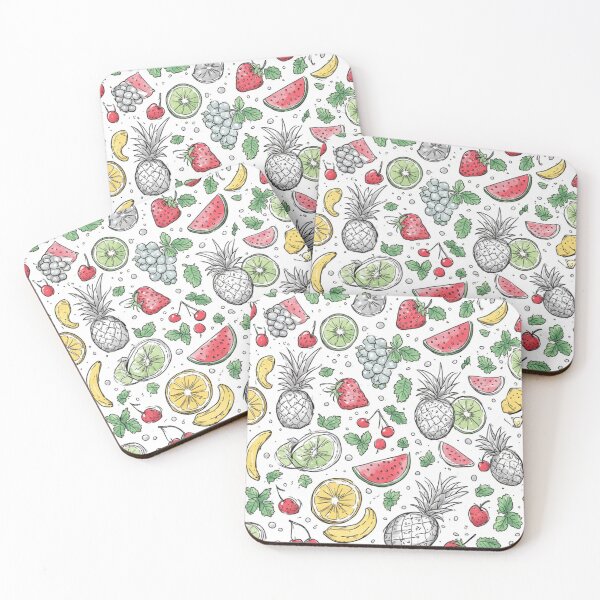Item preview, Tropical Fruit Seamless Pattern Sliced Watermelon and Pineapple Art designed and sold by dcohea.