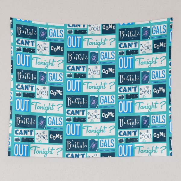 Item preview, Buffalo Gals Blue designed and sold by Normbot2000.