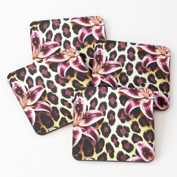 Item preview, Leopard Lily Glamour Pattern designed and sold by Exodoi.