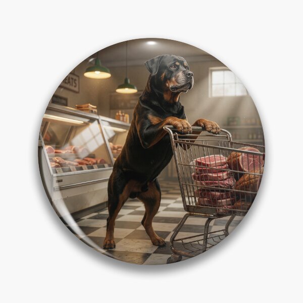 Item preview, Rottweiler Sacks the Meat Counter designed and sold by Tridentulus.