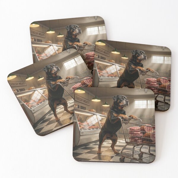 Item preview, Rottweiler Sacks the Meat Counter designed and sold by Tridentulus.