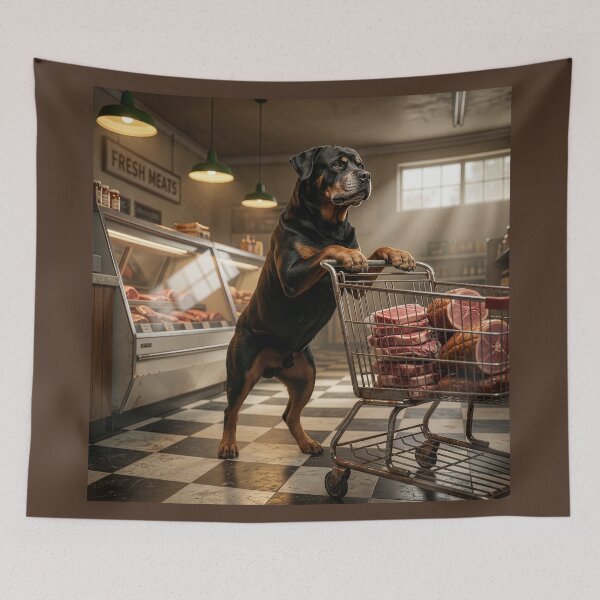 Item preview, Rottweiler Sacks the Meat Counter designed and sold by Tridentulus.