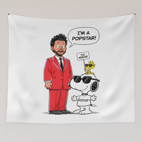 Item preview, The Weeknd X Snoopy Im Popstar designed and sold by AllandEveryone.