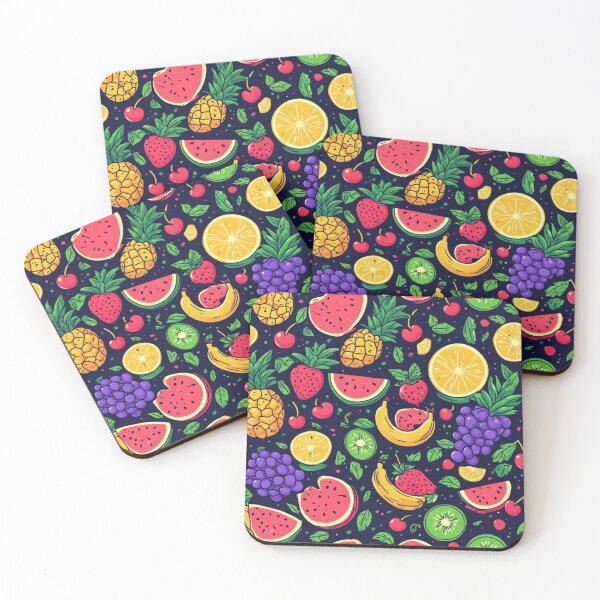 Item preview, Tropical Fruit Seamless Pattern Sliced Watermelon and Pineapple Art designed and sold by dcohea.