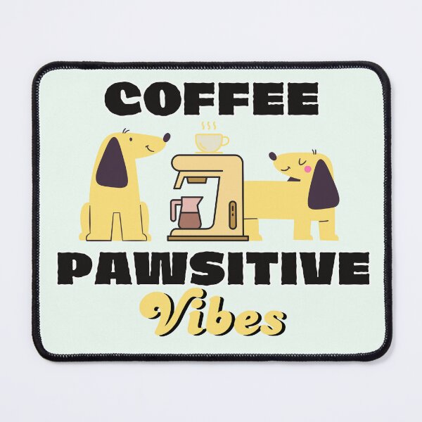 Item preview, Coffee Pawsitive Vibes Cute Dachshund Weiner Dog Art designed and sold by SilverSeaBKK.