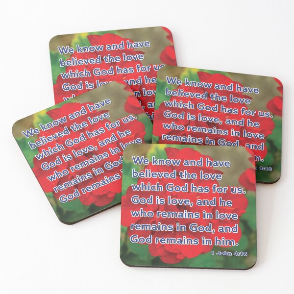 Item preview, 1 John 4:16 God is Love Flower Photograph Inspirational Bible Verse designed and sold by InsprtnlArtbyDP.