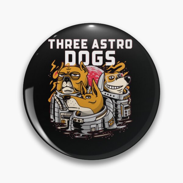 Item preview, Three Astro Dogs Funny Space Astronaut Puppies designed and sold by GenZFashion000.