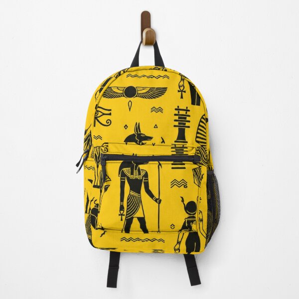 Item preview, Ancient Egyptian Symbols Seamless Pattern on Golden Yellow Background designed and sold by optimusprime39.