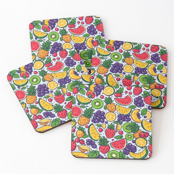 Item preview, Tropical Fruit Seamless Pattern Sliced Watermelon and Pineapple Art designed and sold by dcohea.