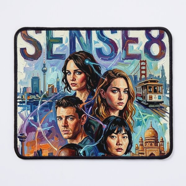 Item preview, Connected Souls – Sense8 Cinematic Oil Painting Print designed and sold by Art's Diner.