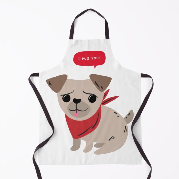 Item preview, I Pug You Cute Dog Pun Valentine Illustration designed and sold by GenZFashion000.