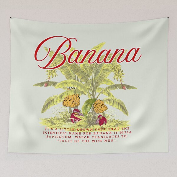 Item preview, Vintage Botanical Banana Tree Fruit Of The Wise Men Art designed and sold by SilverSeaBKK.