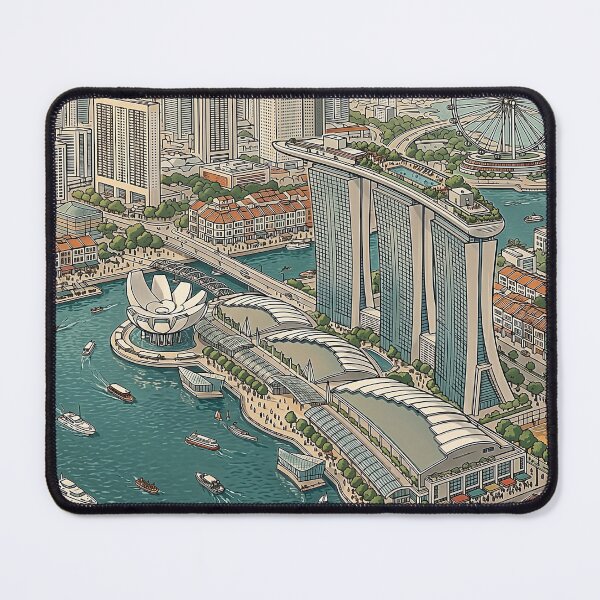 Item preview, Golden Views of Marina Bay Singapore designed and sold by HexOne.