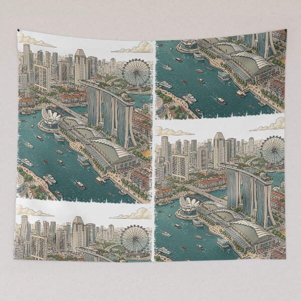 Item preview, Golden Views of Marina Bay Singapore designed and sold by HexOne.
