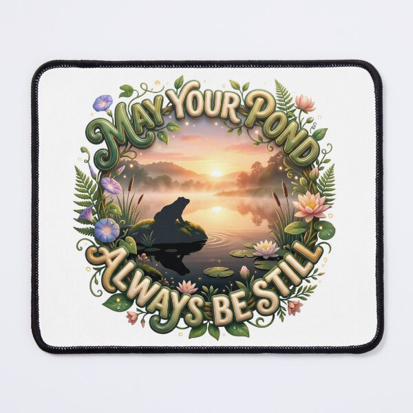 Item preview, May Your Pond Always Be Still Cottagecore Blessing designed and sold by pradeepvisuals.