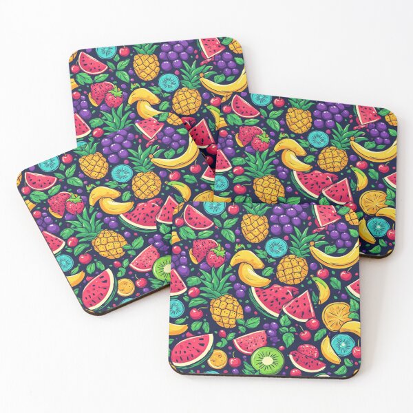 Item preview, Tropical Fruit Seamless Pattern Sliced Watermelon and Pineapple Art designed and sold by dcohea.