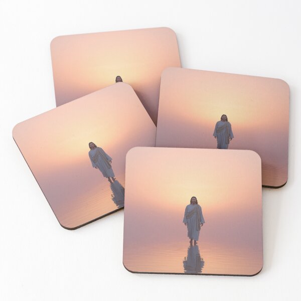 Item preview, Jesus Walking on Water Christian Sunrise Artwork designed and sold by CoastalEmp.