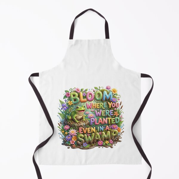 Item preview, Bloom Where You Were Planted Even In A Swamp Frog designed and sold by pradeepvisuals.