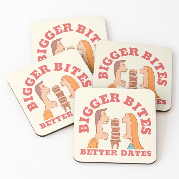 Item preview, Bigger Bites Better Dates Funny Couple Hamburger Art designed and sold by SilverSeaBKK.