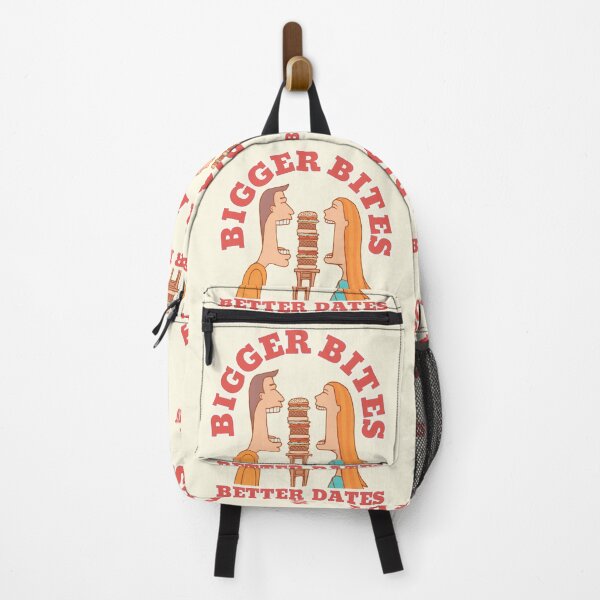 Item preview, Bigger Bites Better Dates Funny Couple Hamburger Art designed and sold by SilverSeaBKK.