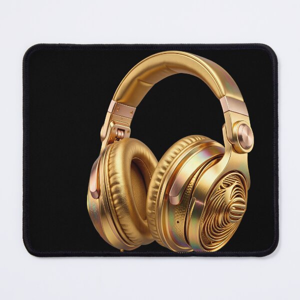 Item preview, Luxury Gold Headphone Graphic designed and sold by digitalbob60.