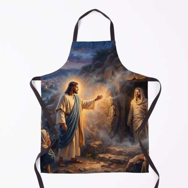 Item preview, Jesus Resurrection of Lazarus Raising Biblical Painting designed and sold by RRRShop.