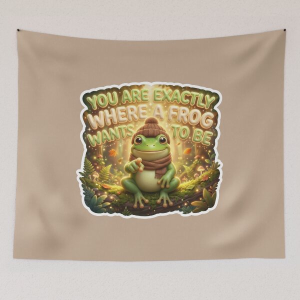Item preview, You Are Exactly Where A Frog Wants To Be Art designed and sold by pradeepvisuals.