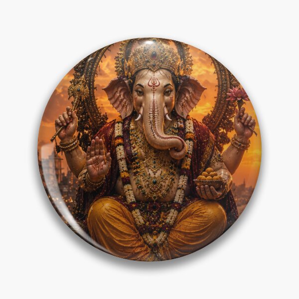 Item preview, Ganesh Chaturthi Series – Ganpati Visarjan Sacred Sunset Artwork designed and sold by Homyar.