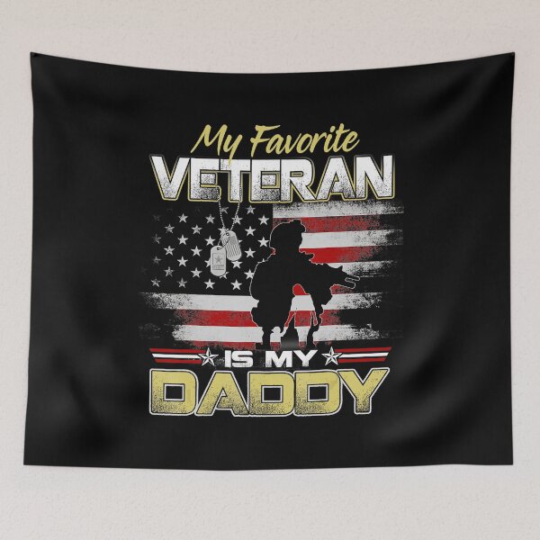 Item preview, My Favorite Veteran Is My Daddy Proud Military Family Tribute designed and sold by zamiokaline.