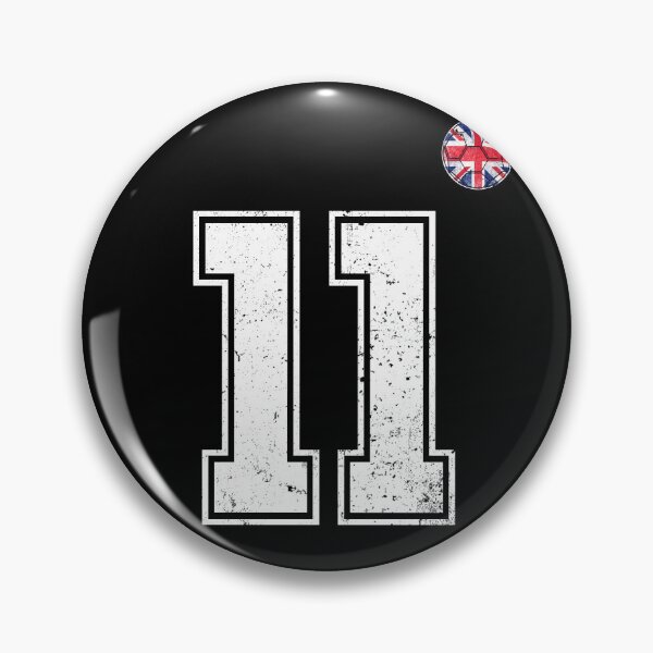 Item preview, Soccer player Jersey number 11 Uk Flag designed and sold by LiviuGligoros.