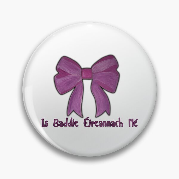 Item preview, Is Baddie Éireannach Mé — Irish Baddie Bow Art Print designed and sold by heartofireland.