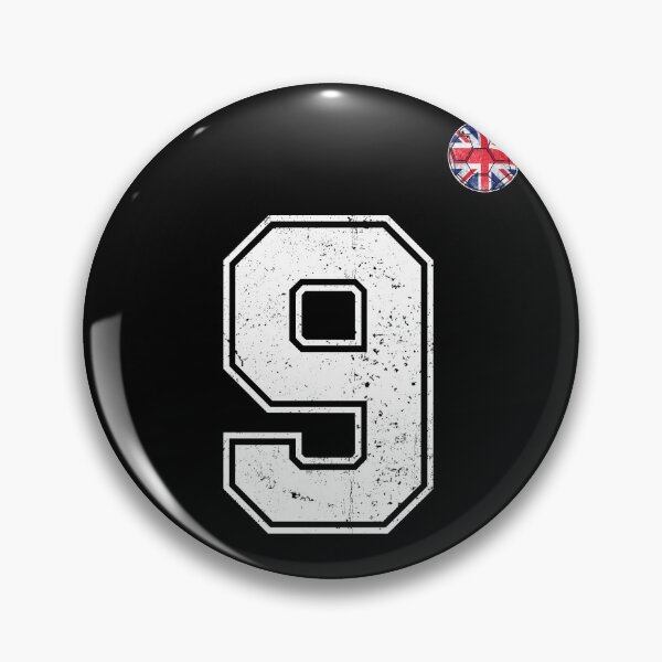 Item preview, Soccer player Jersey number 9 Uk Flag designed and sold by LiviuGligoros.