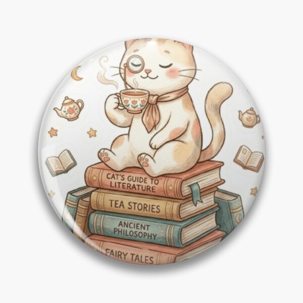 Item preview,  Tea Lover Cat designed and sold by Thalora Store.