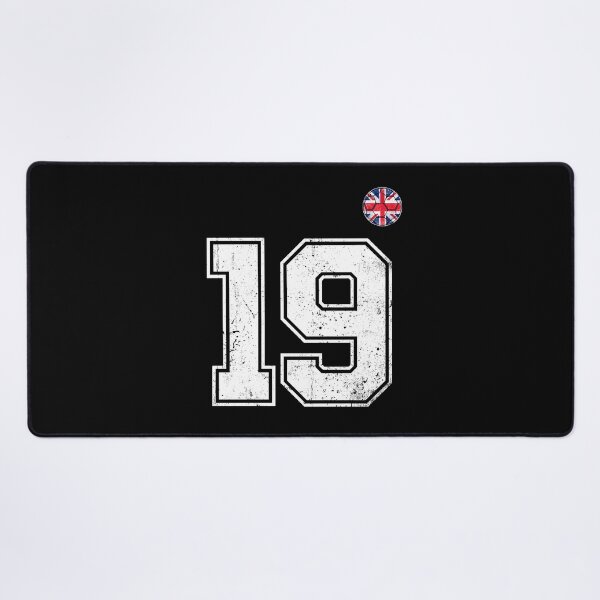 Item preview, Soccer player Jersey number 19 Uk Flag designed and sold by LiviuGligoros.