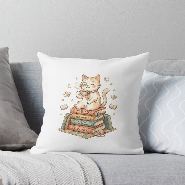 Item preview, Tea Lover Cat designed and sold by Thalora Store.