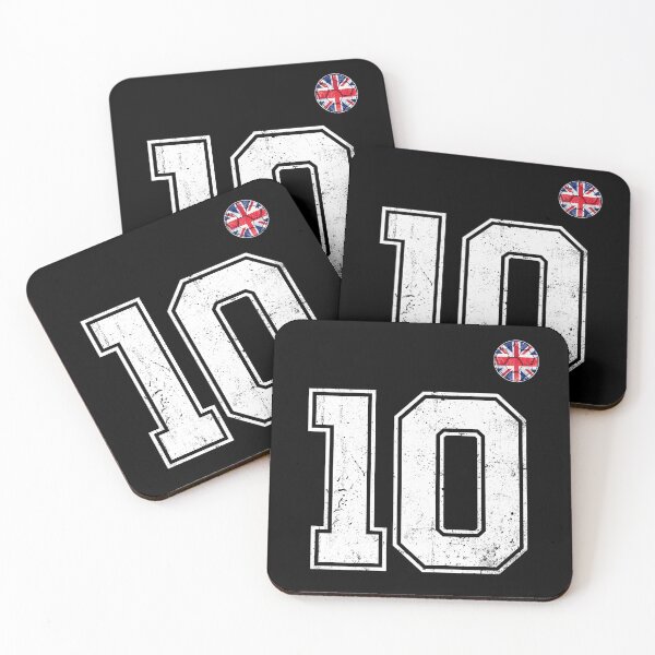 Item preview, Soccer player Jersey number 10 Uk Flag designed and sold by LiviuGligoros.